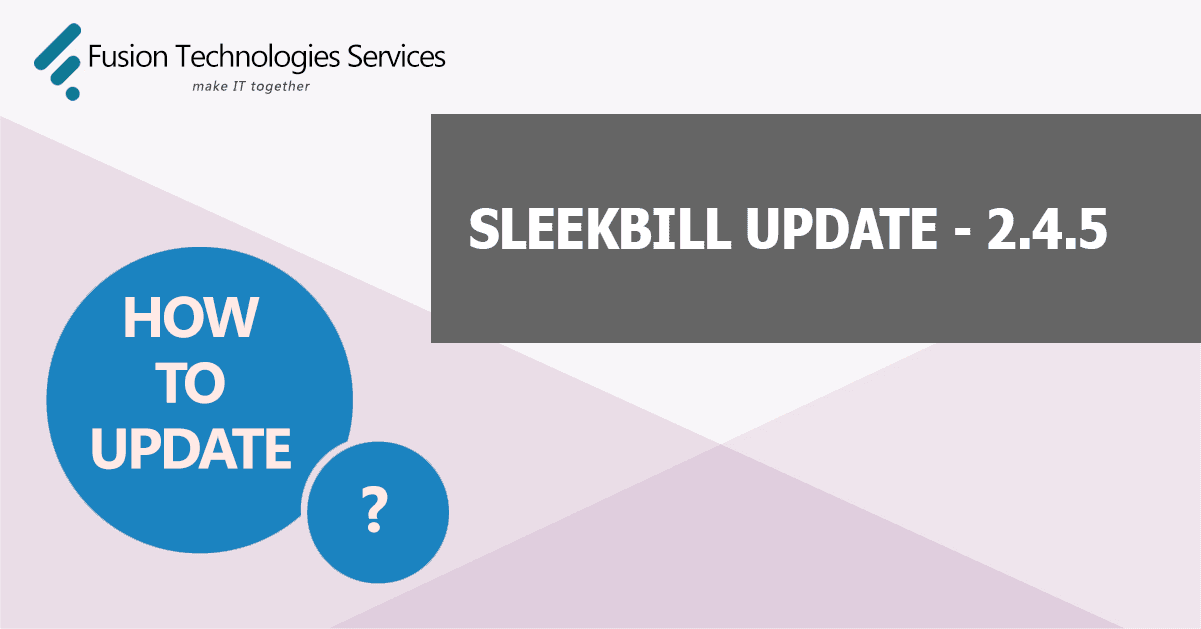 sleekbill 2.4.5 how to update sleekbill latest version online